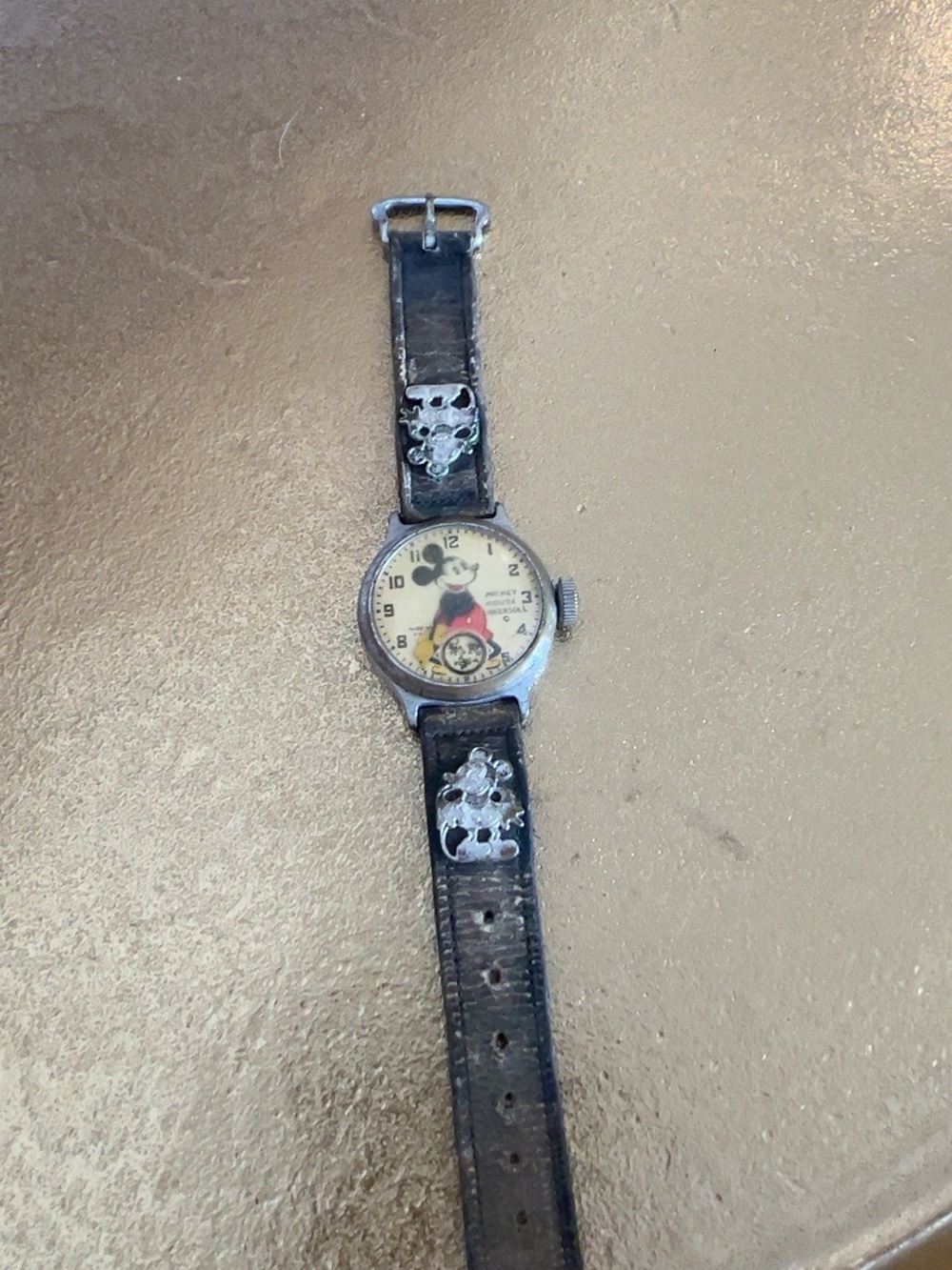 RARE 1930s Ingersoll Mickey Mouse Mechanical Watch vintage Disney
